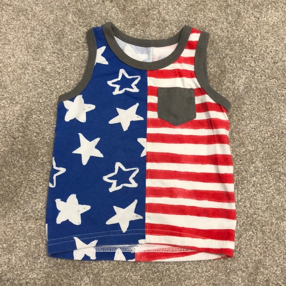 Cat and Jack American Flag 4th of July shirt